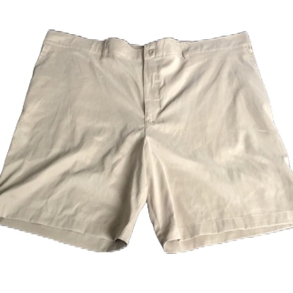 Russell Mens Tan Khaki Shorts - Picture 2 of 10